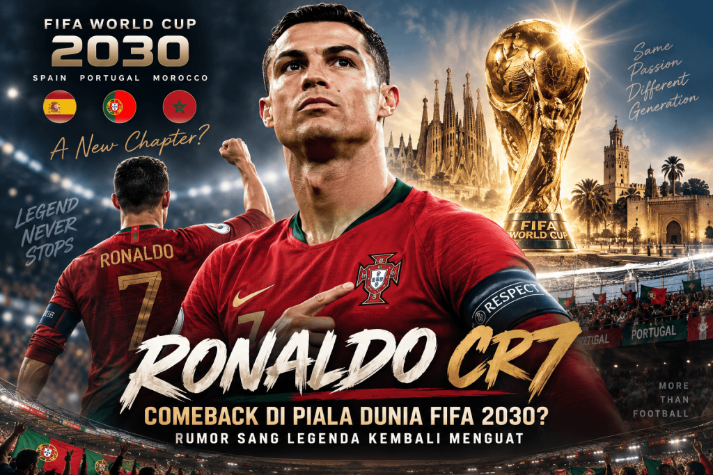 Ronaldo CR7 Comeback di Piala Dunia FIFA 2030? Rumor Sang Legenda Kembali Menguat